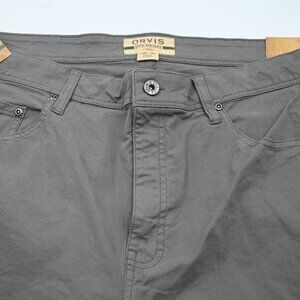NWT Orvis Five-Pocket Gray Cotton Man's Jeans 38W 38x30 NEW
